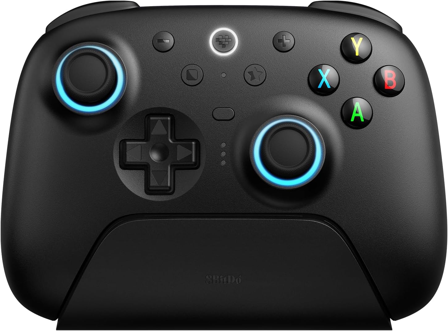8Bitdo Ultimate 2 Wireless Controller for Windows &amp; Android, Gaming Controller with TMR Joysticks, Switchable Hall Effect/Tactile Triggers, Motion Control, RGB Fire Ring, 8Speed Wireless Tech, Black