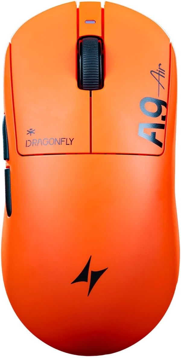 ATK Mouse para jogos Dragonfly A9 Air sem fio - Sunset Orange