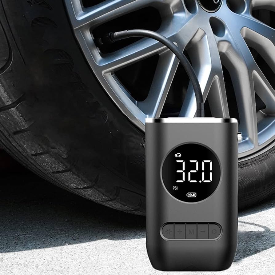 Compressor de Ar Portátil com Inflador de Pneu Mibee