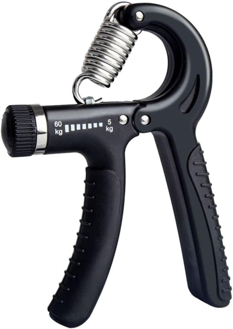 Hand Grip Ajustável Premium 60KG - Exercitador de Mãos, Punhos e Antebraços para Fisioterapia, Musculação, Reabilitação, Crossfit, Fortalecimento, Alivio do Estresse e Terapia Ocupacional