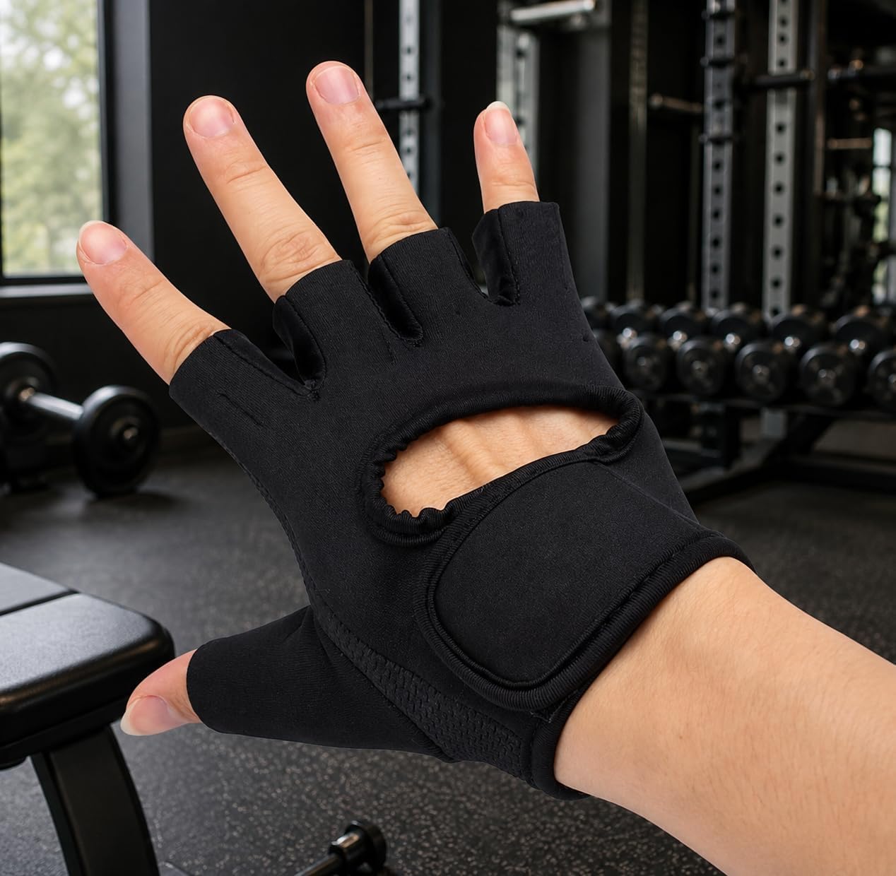 Luva para Academia Premium Antiderrapante Colante Neoprene Respirável, Ajustável e Confortável, Proteção Contra Calos para Musculação, Fitness – Qualidade Premium LNMAX®